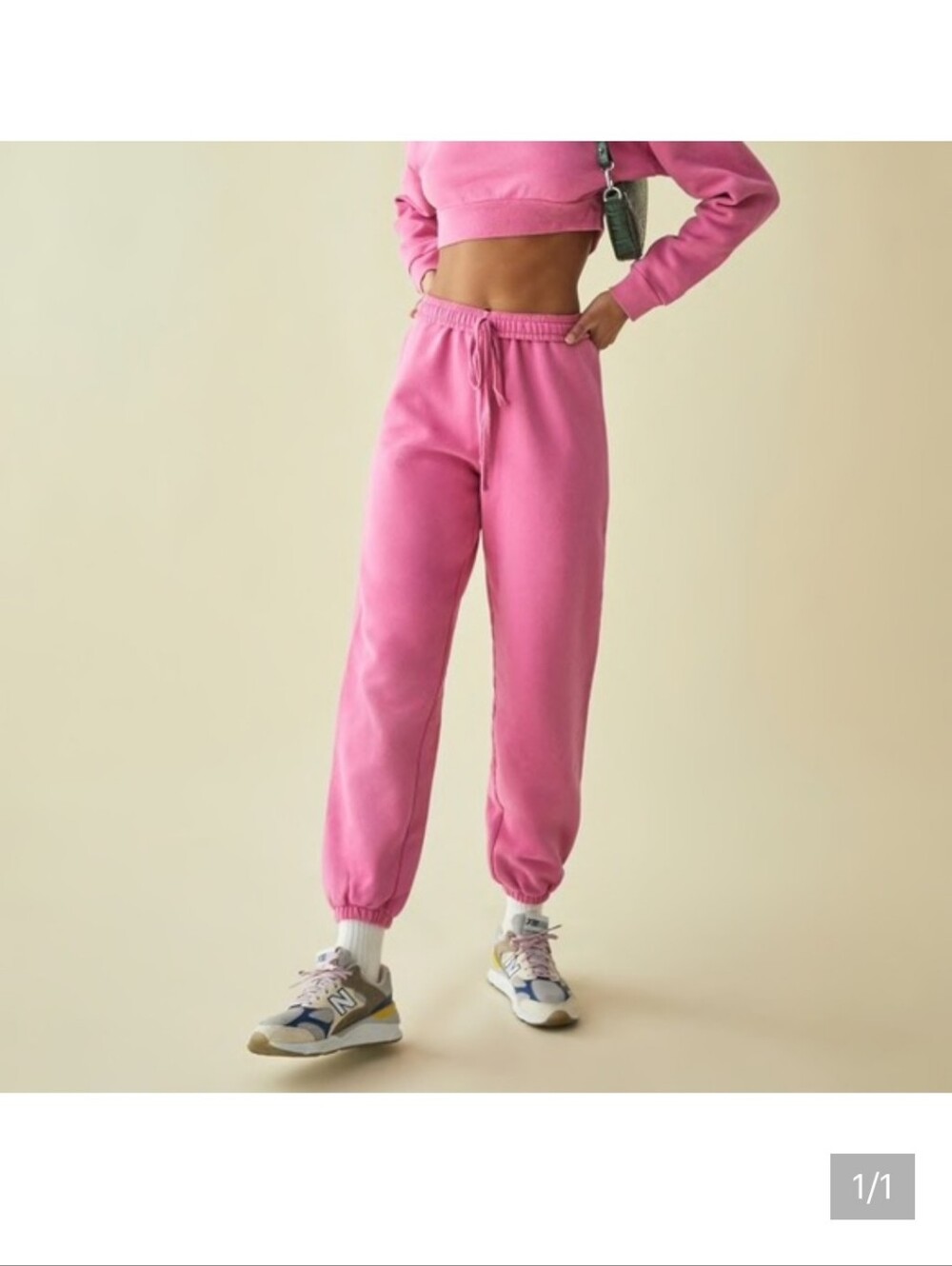 Reformation Jeans Boyfriend Sweatpants In Shocking Pink Small